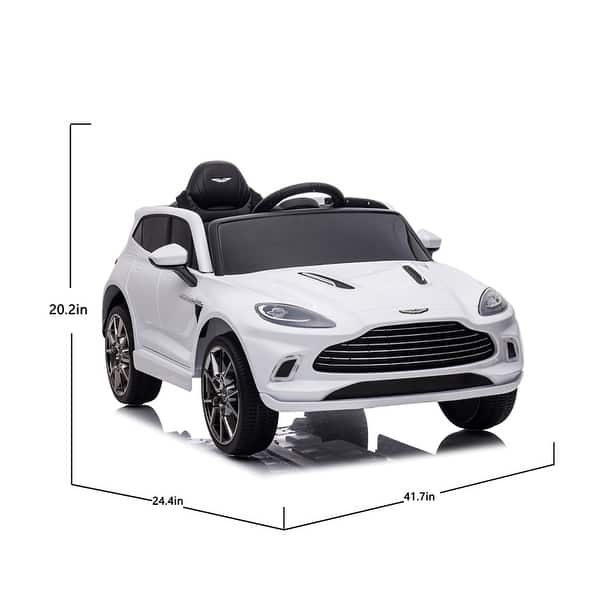 dimension image slide 1 of 2, 12V Dual-drive remote control electric Kid Ride On Car,Battery Powered Kids Ride-on Car, 4 Wheels Children toys vehicle