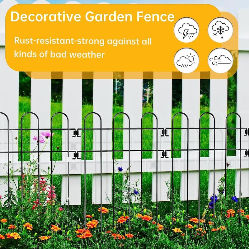 Decorative Garden Fence Metal Panel