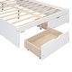 preview thumbnail 28 of 28, Full Size Platform Bed with Storage Headboard and 2-Drawers, Grey