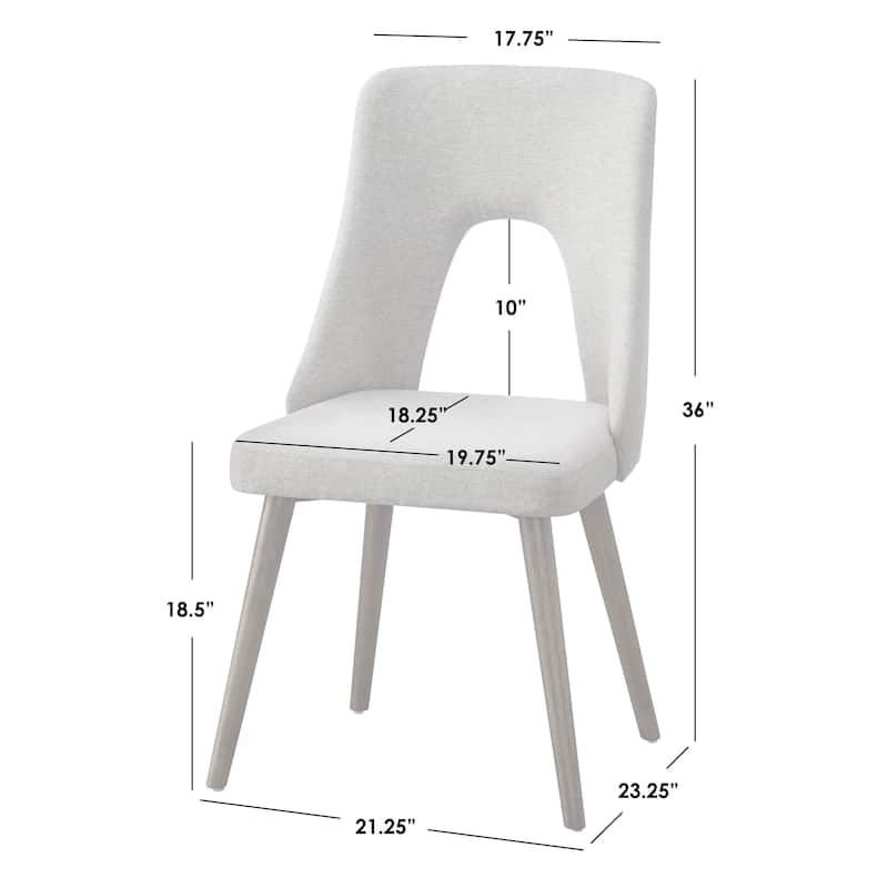 Lifestorey Clover Solid Wood Dining Chair (Set of 2)