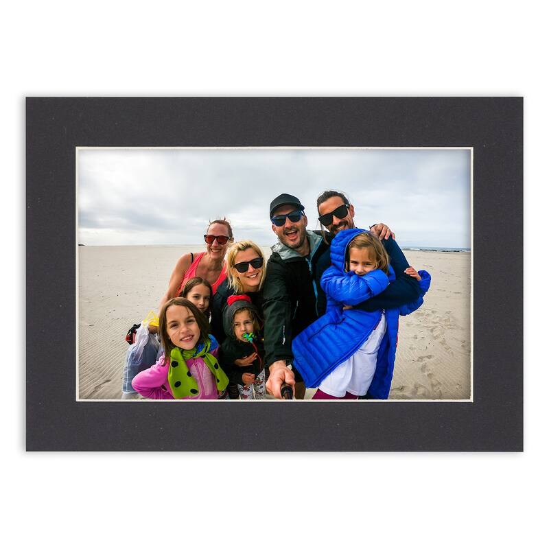 8x10 Mat for 16x20 Frame Precut Mat Board AcidFree Black 8x10 Photo