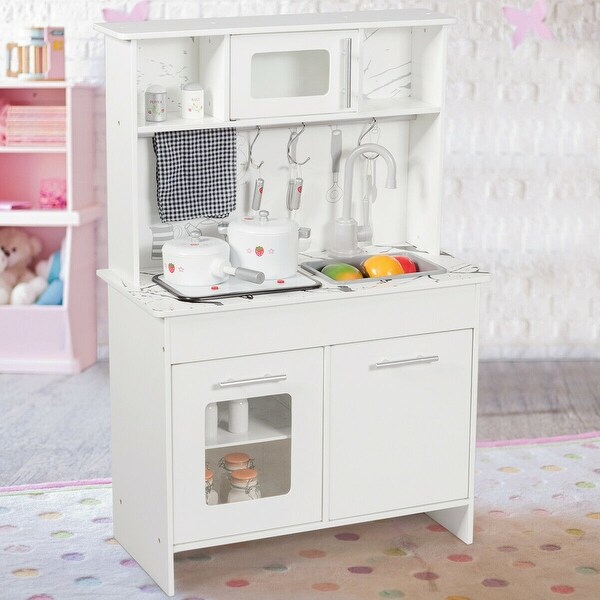 kids wooden kitchen playset