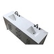 preview thumbnail 10 of 9, Elegant Lighting VF29372D Millie 72" Free Standing Double Basin Vanity