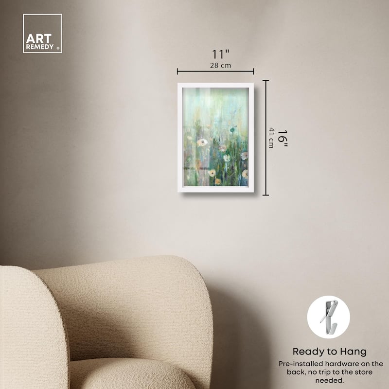 Harmony Green I Shadowbox by Art Remedy