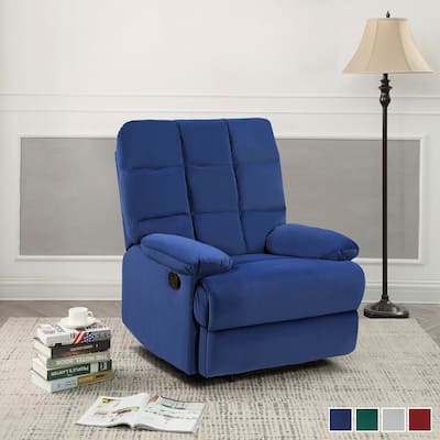 Adna Velvet Manual Reclining Chair