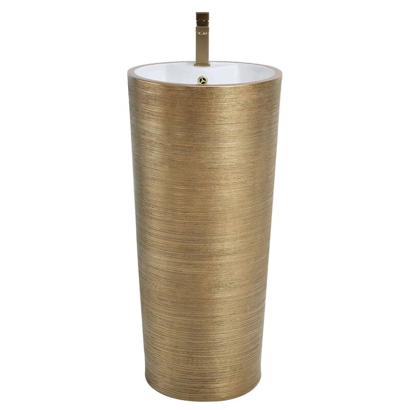 Fine Fixtures VANNES PEDESTAL 16"X16" BRUSHED GOLD