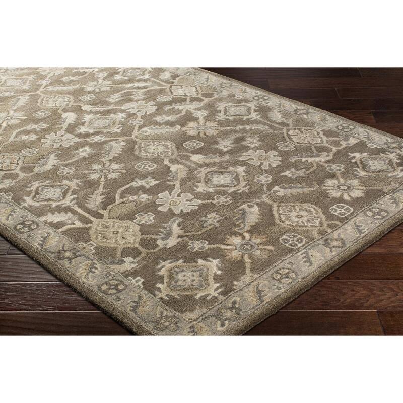 Livabliss Traditional Caesar Border Area Rug