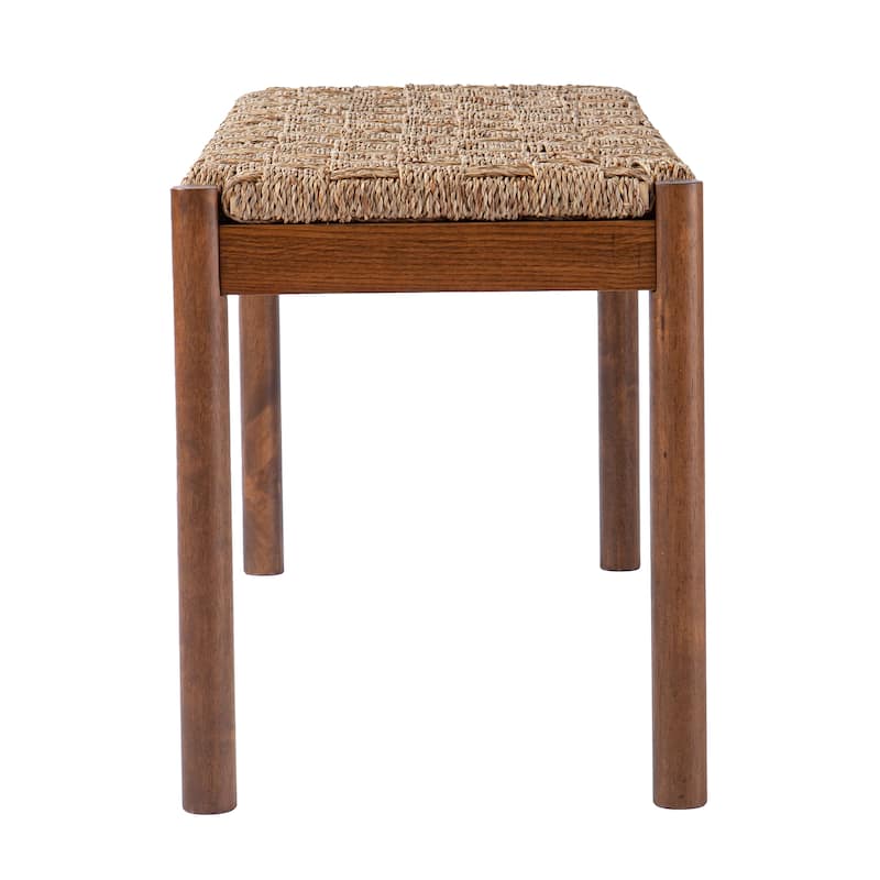 SEI Furniture Scotts Coastal Brown Wood Bench