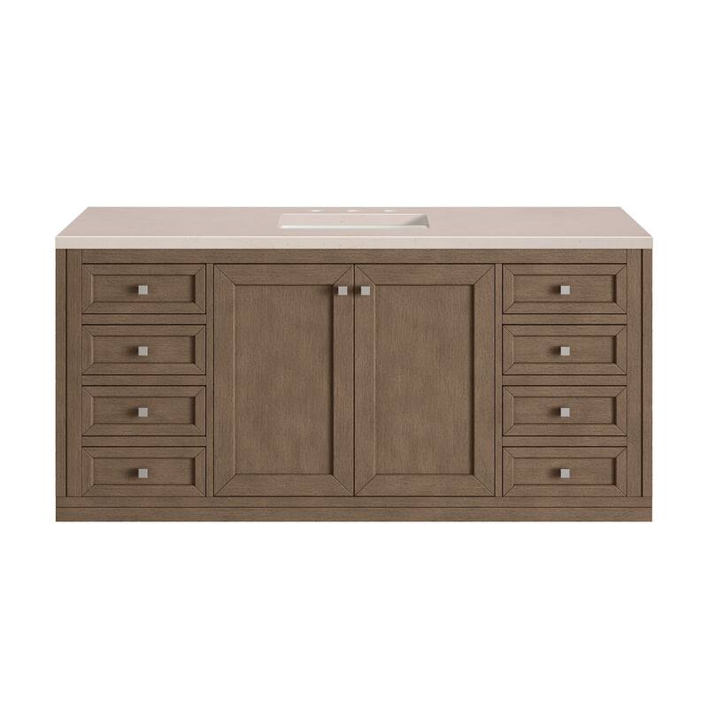 James Martin Vanities Chicago 60" Single Vanity, Whitewashed Walnut