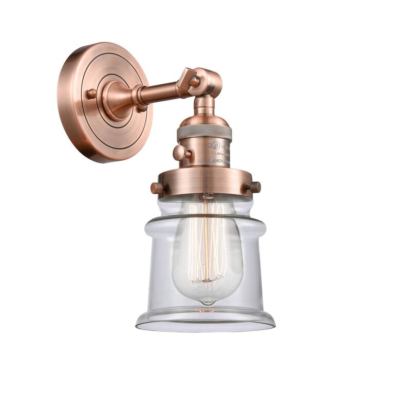 Innovations Lighting Small Canton Single Light 11" Tall Bathroom