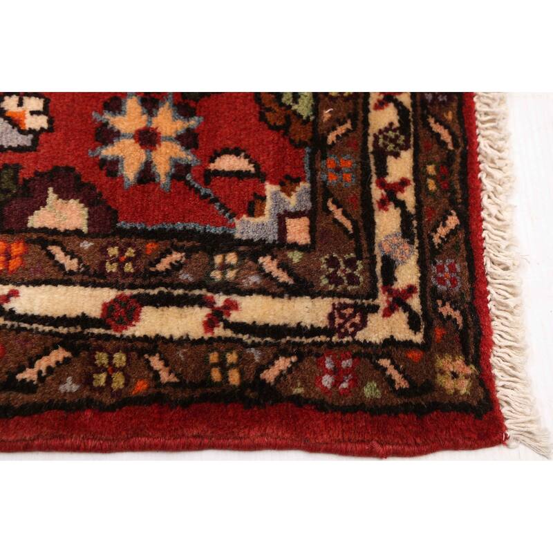 ECARPETGALLERY Hand-knotted Anadol Dark Red Wool Rug - 2'8 x 8'9