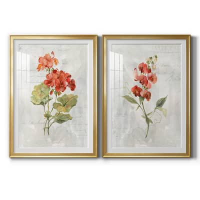 Linen Geranium Premium Framed Print - Ready to Hang