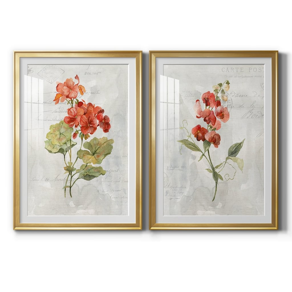 Linen Geranium Premium Framed Print - Ready to Hang