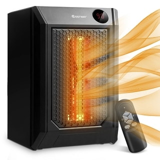 Shop Costway Portable Electric Space Heater 1500w 12h Timer Led