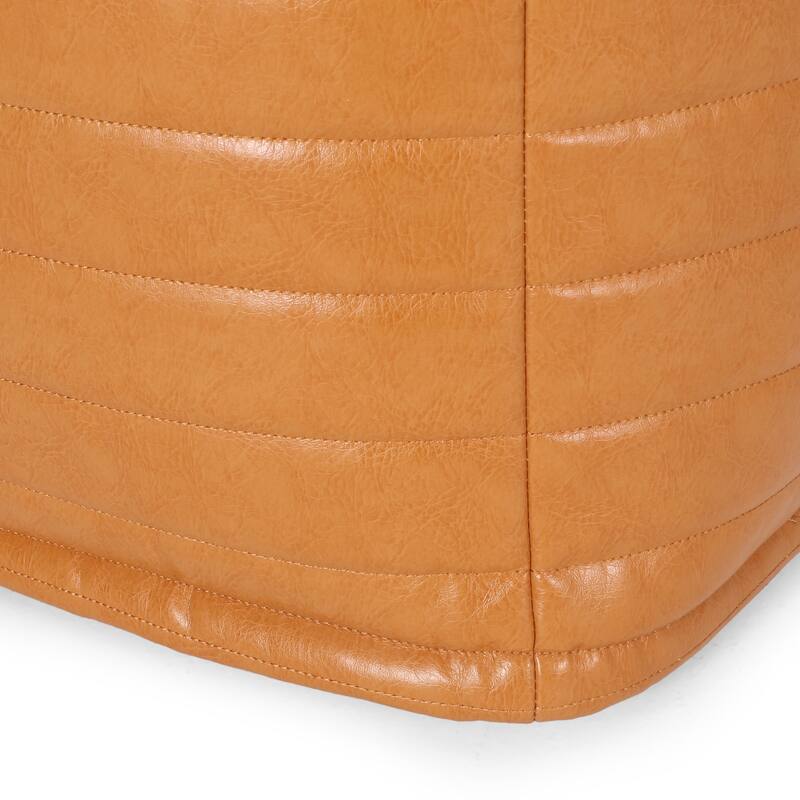 Barracuda Hcrafted Cotton Pouf,Comfortable choice, multiple functions, classic design, and cozy corners - Caramel