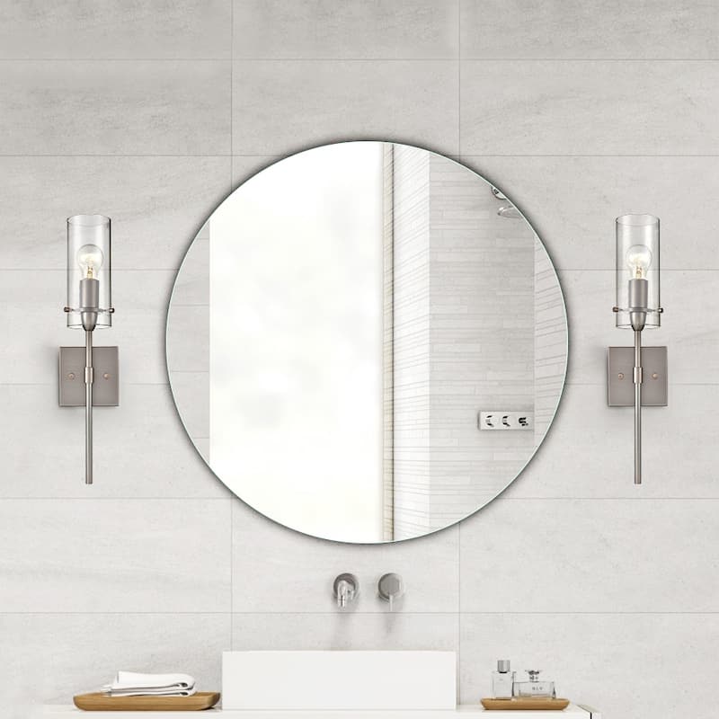 Light Society Montreal Clear Glass Wall Sconce