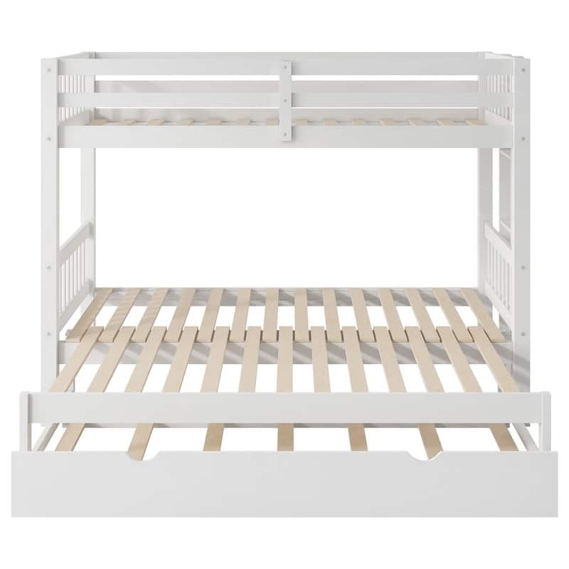 Twin over Pull-out Bunk Bed with Trundle