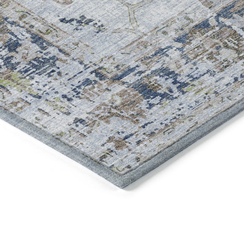 HomeRoots Floral Traditional Rectangle Outdoor Rug