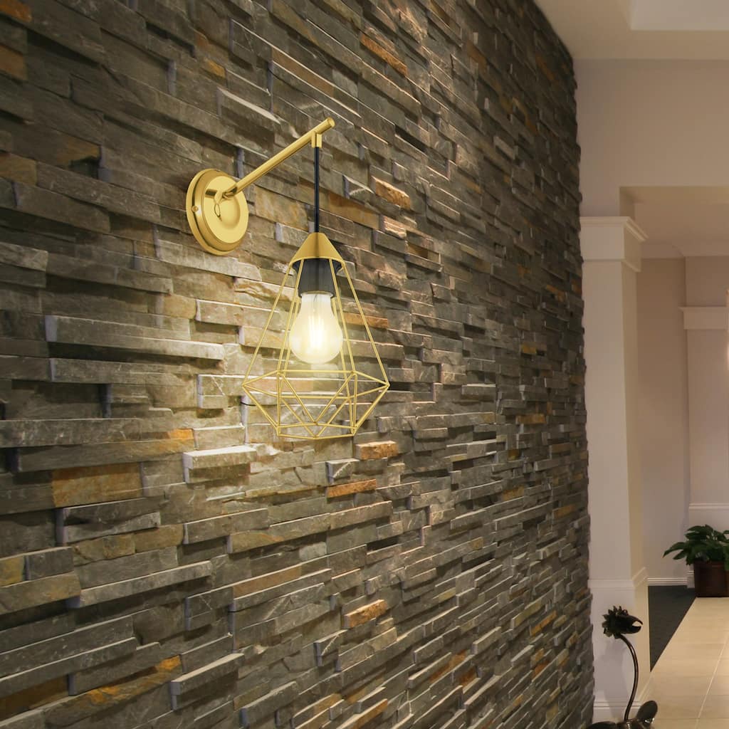 EGLO Tarbes - 1 Light Open Frame Geometric Wall Light