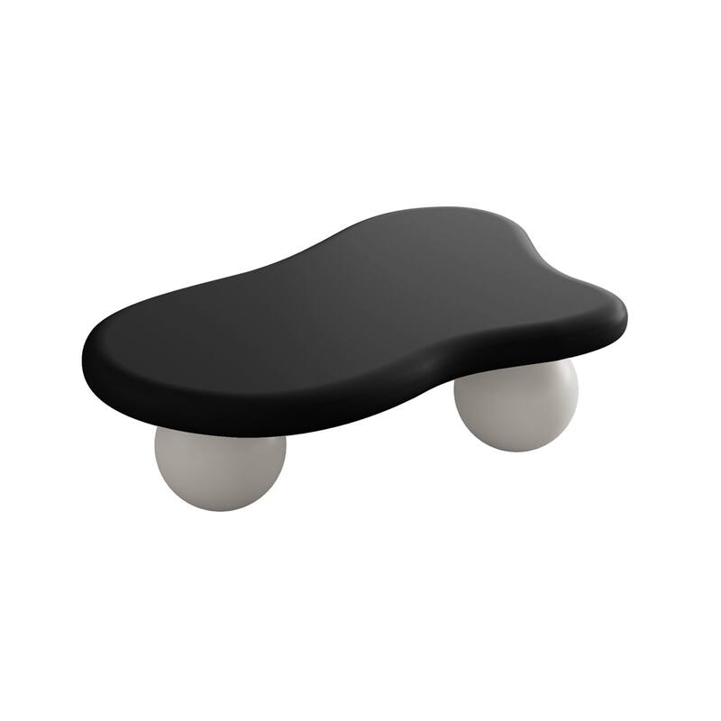 Cloud Shaped Coffee Table with 3 Ball Legs for Living Room
