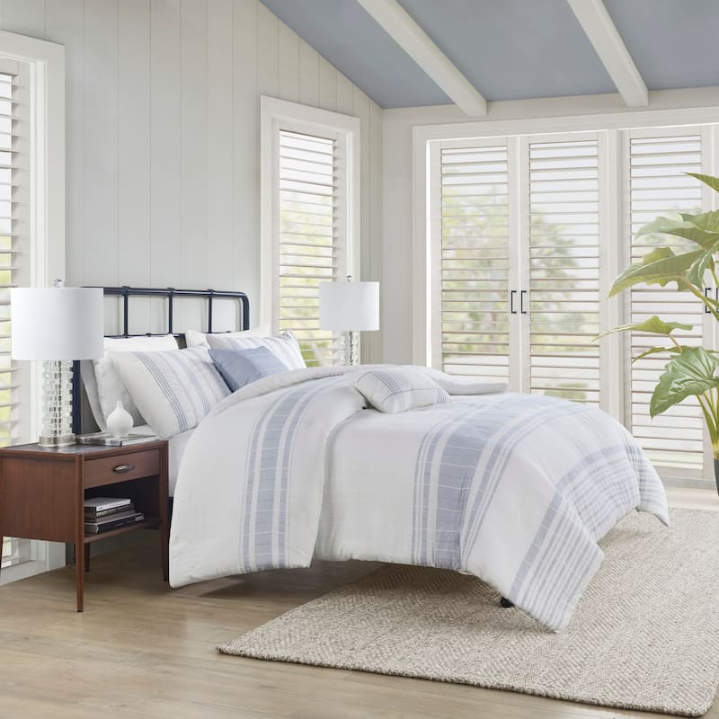 Harbor House Morgan 5 Piece Cotton Jaquard Duvet Set (Insert Excluded)