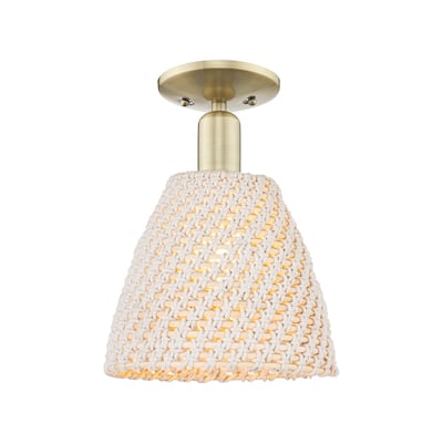 Innovations Lighting 716-1C-11-9 Natural Ballston Dome Semi-Flush