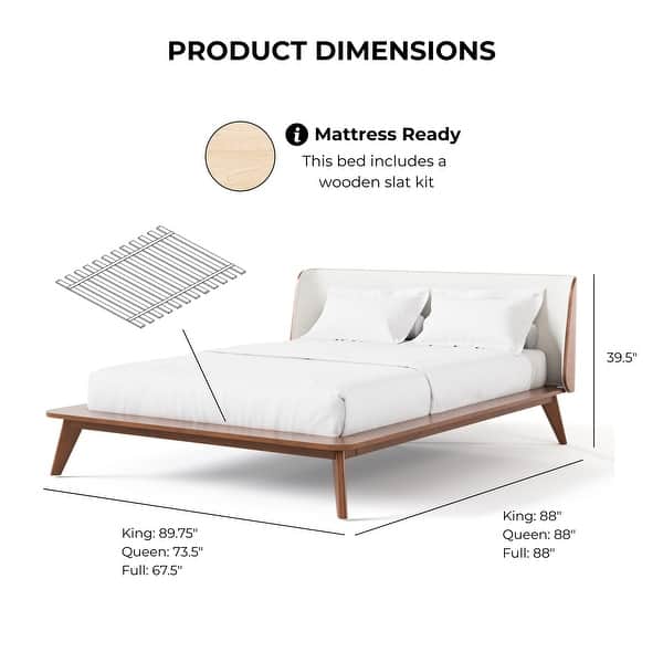 dimension image slide 1 of 3, Furniture of America Beau Midcentury 4-Piece Kids Boucle Wingback Low Profile Bedroom Set