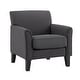 preview thumbnail 4 of 19, Uptown Modern Accent Chair by iNSPIRE Q Classic Charcoal