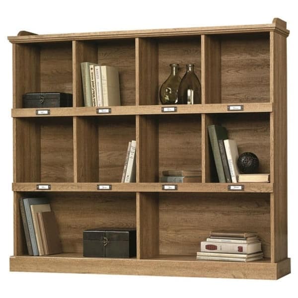 Shop Scribed Oak Wood Finish 53 Inch Wide 3 Shelf Bookcase
