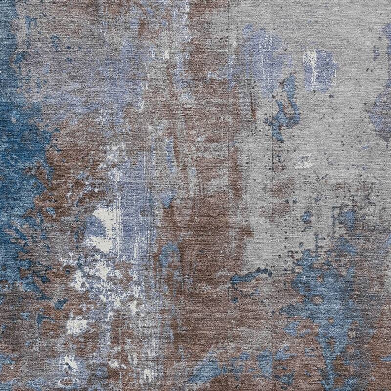 HomeRoots Abstract Transitional Rectangle Outdoor Rug