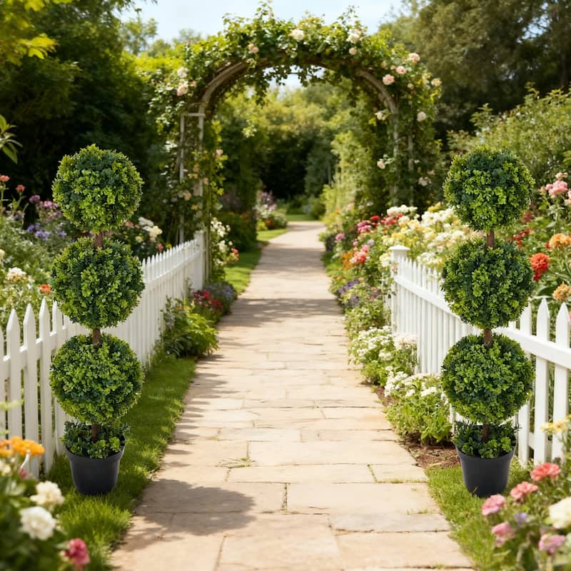 Artificial Boxwood Topiary Tree 3Ft/3.7Ft/4.2Ft