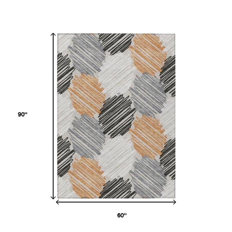 HomeRoots Geometric Transitional Rectangle Outdoor Rug