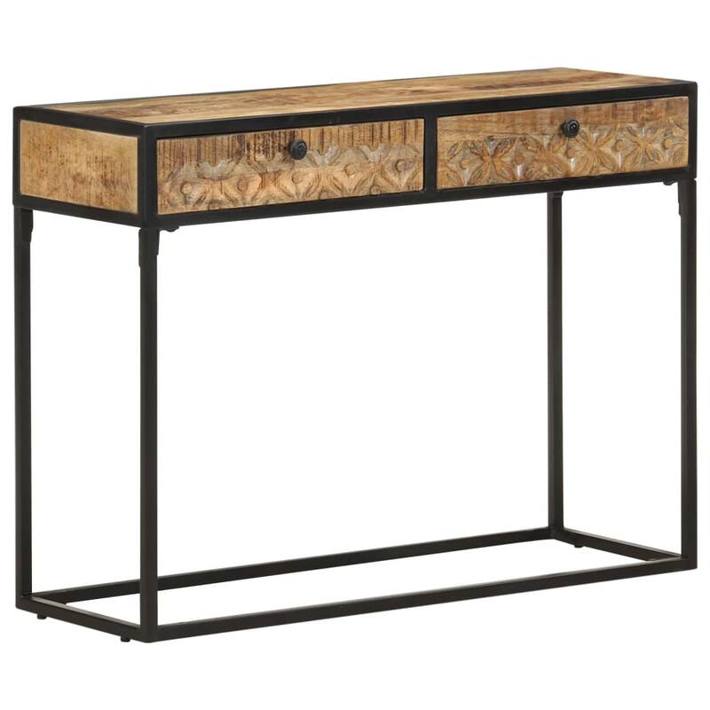 vidaXL Console Table 39.3"x13.8"x29.5" Solid Mango Wood