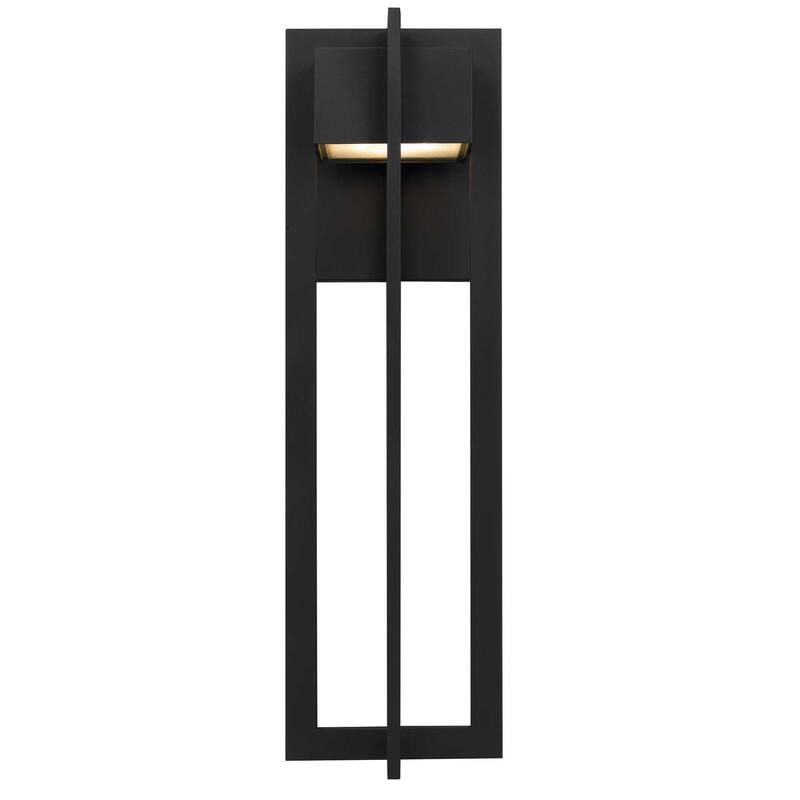 23" Black Integrated LED Outdoor Wall Sconce