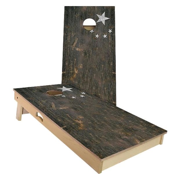 slide 2 of 9, China Rustic Flag Outdoor Cornhole Board Set Backyard 2x4 - NO Accessories