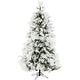 preview thumbnail 1 of 5, Fraser Hill Farm Flocked Snowy Pine 6.5-foot Christmas Tree