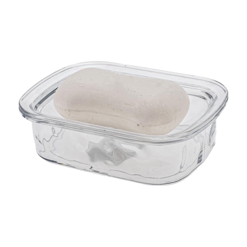 Waterproof with Cover Soap Holder for Bathroom 5.51"x4.13"x1.65" 1 Pc