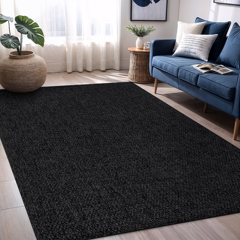 VILLADECOR Easy Jute Indoor Outdoor Weaving Area Rug