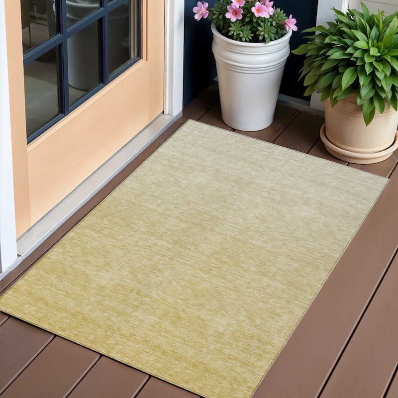 HomeRoots Ombre Transitional Rectangle Outdoor Rug - 3' x 5'