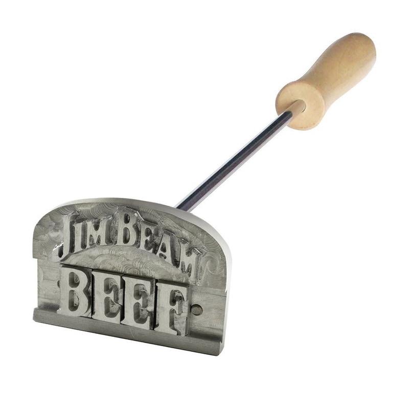Shop Jim Beam Barbecue Grilling Branding Iron With Custom Letters Includes 54 Characters Overstock 22574327