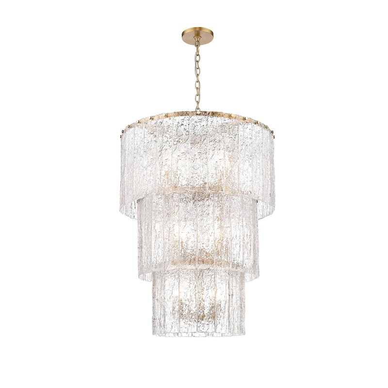 Z-Lite 1943-36 Glacier 12 Light 28" Wide Waterfall Chandelier