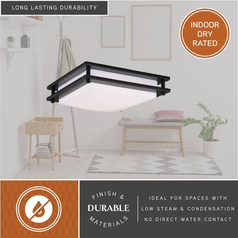 Vaxcel Lighting Horizon 12" Wide Integrated LED Flush Mount Square