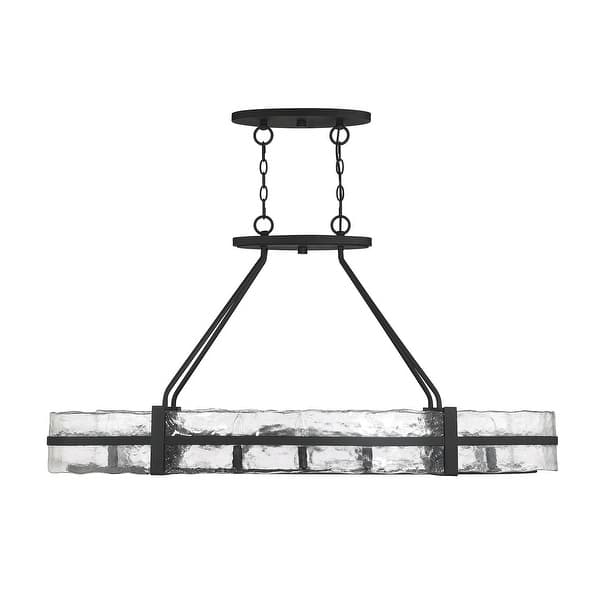 slide 2 of 7, Hudson 10-Light Oval Chandelier in Matte Black Matte Black