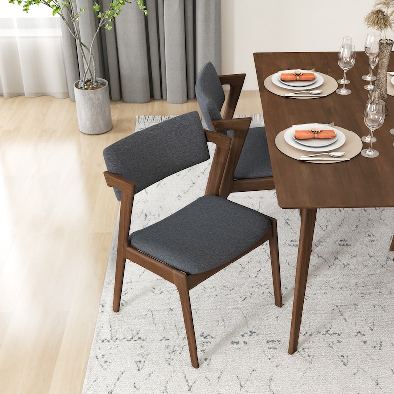 Winsor Mid-Century Style 5 Piece Solid Wood Dining Room Set