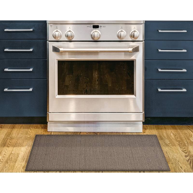 Nautica PVC Loop Utility Indoor/Outdoor Striped Mat
