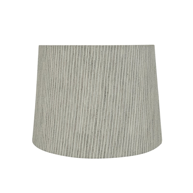 Aspen Creative Hardback Empire Shaped Spider Construction Lamp Shade in Light Grey (12" x 14" x 10")