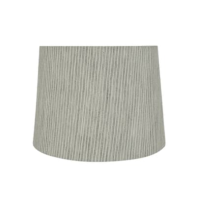 Aspen Creative Hardback Empire Shaped Spider Construction Lamp Shade in Light Grey (12" x 14" x 10")