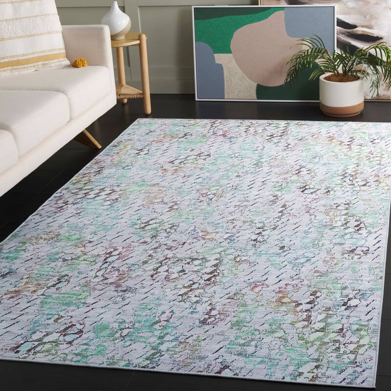 SAFAVIEH Tacoma Sahira Machine Washable Slip Resistant Modern Rug