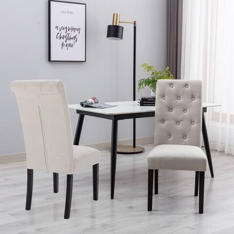 Upholstered Fabric Dining Chair