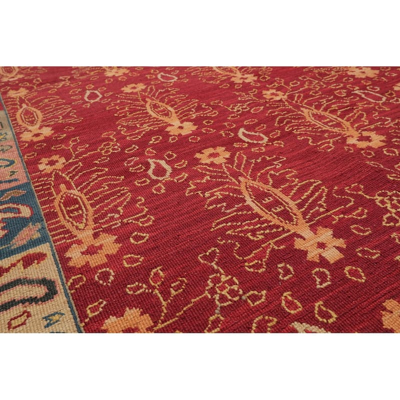 Hand Knotted Nourison Nourmak Rust Soumak Wool Traditional Area Rug - 5' 11'' x 8' 11''